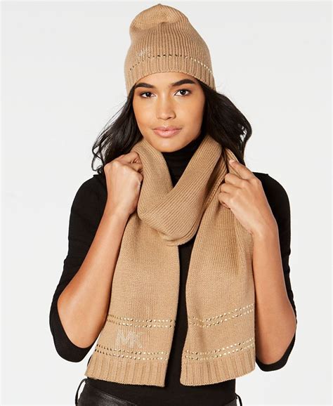 michael kors hat and scarf|Michael Kors winter scarves.